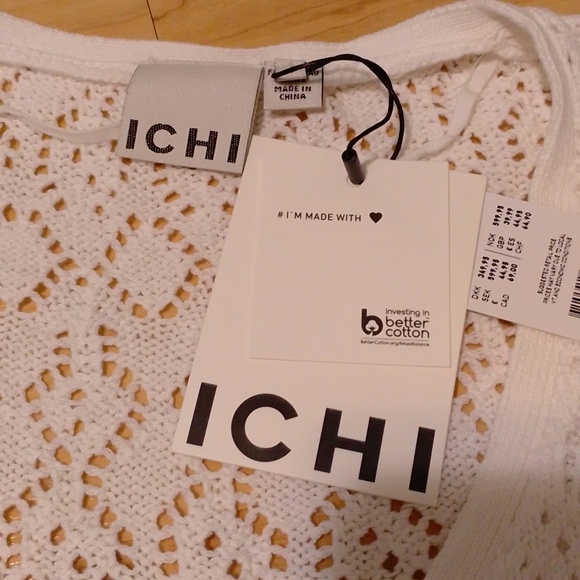 ICHI Ihdotties Crochet Cardigan White S - Picture 9 of 15